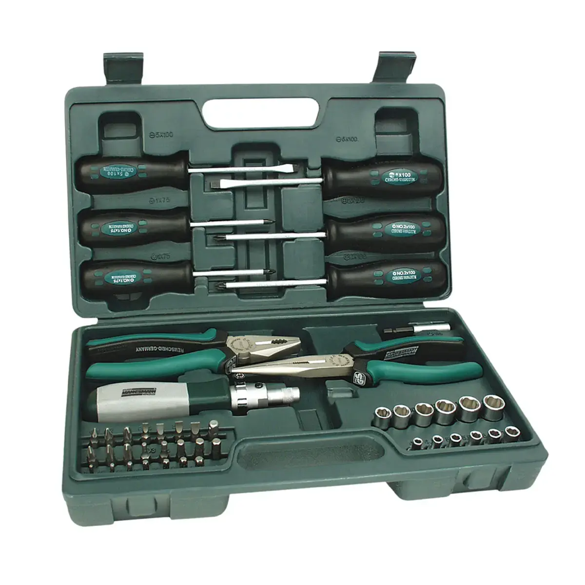 Kit d'outils universels, 45 pi&egrave;ces - Br&uuml;der mannesmann 