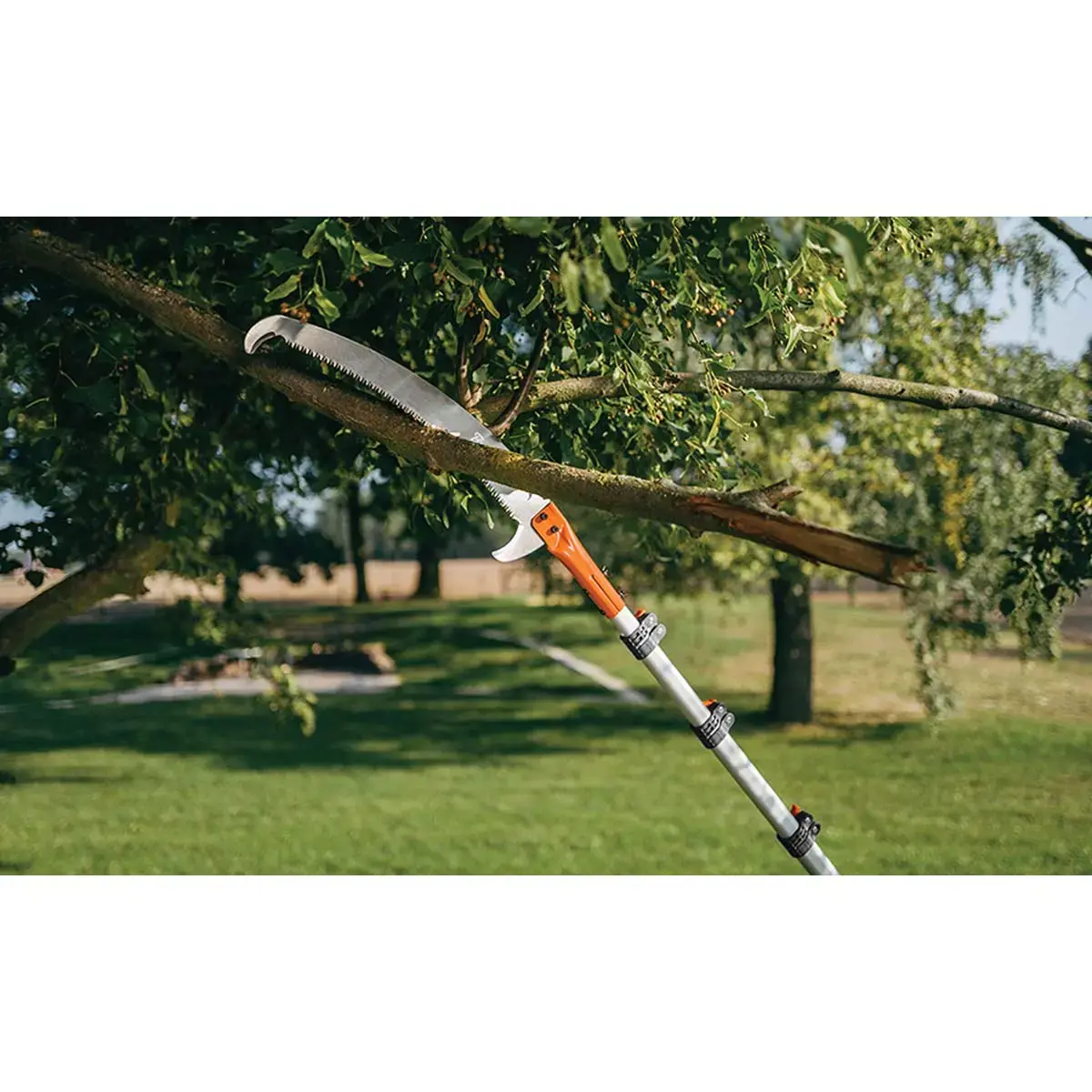 Scie V-SERIES avec crochet, t&eacute;lescopique jusqu'&agrave; 3,5m - Bradas 
