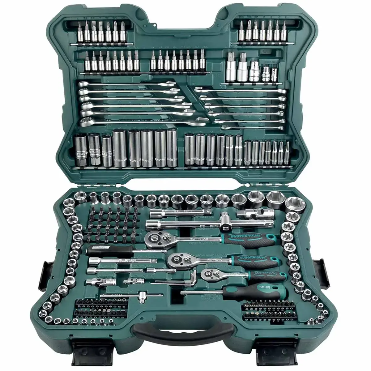 Coffret d'embouts, 215 pi&egrave;ces - Br&uuml;der mannesmanN 