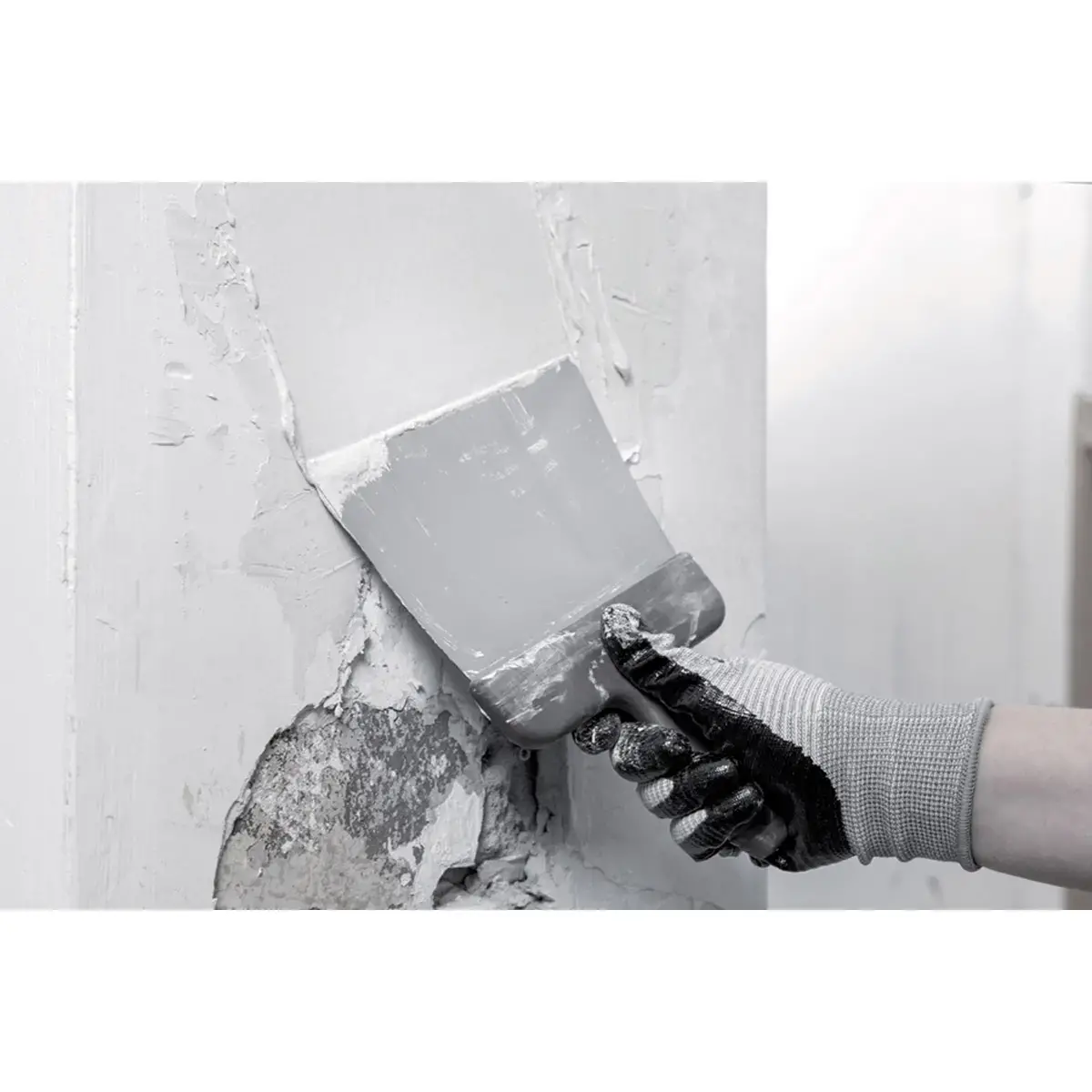 Couteau à enduire carré, 200 mm, manche plastique - Westex