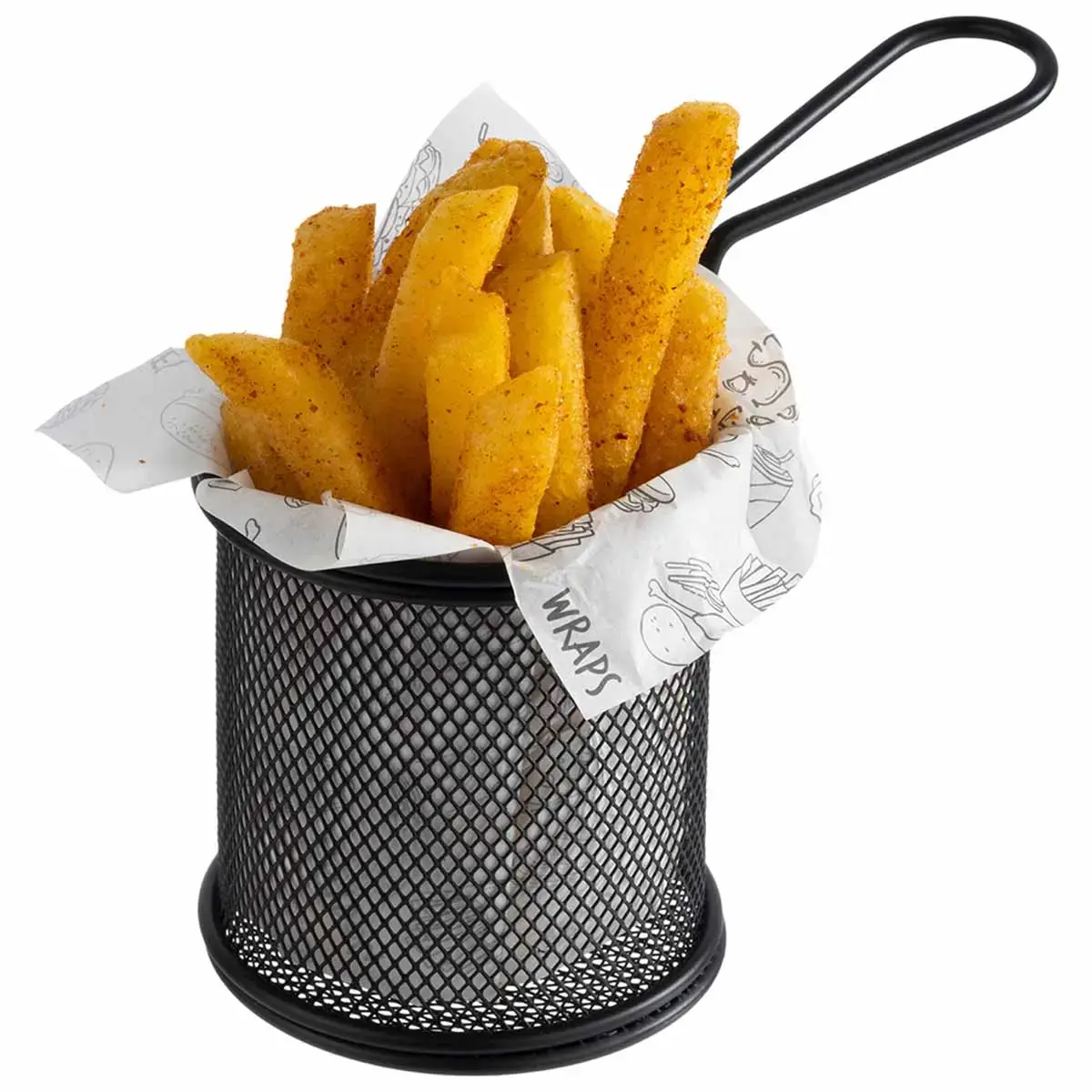 Panier de service pour friture SNACKHOLDER, 90 mm, noir - Aps 