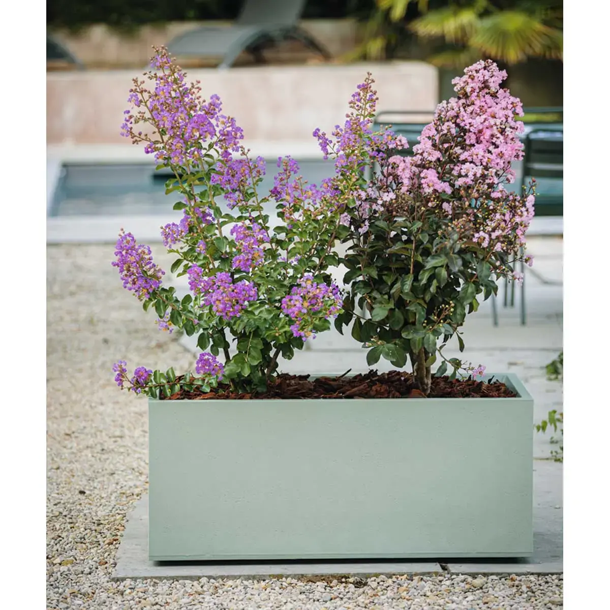Jardini&egrave;re BASALT UP, longueur: 795 mm, anthracite - Eda Fontaine 