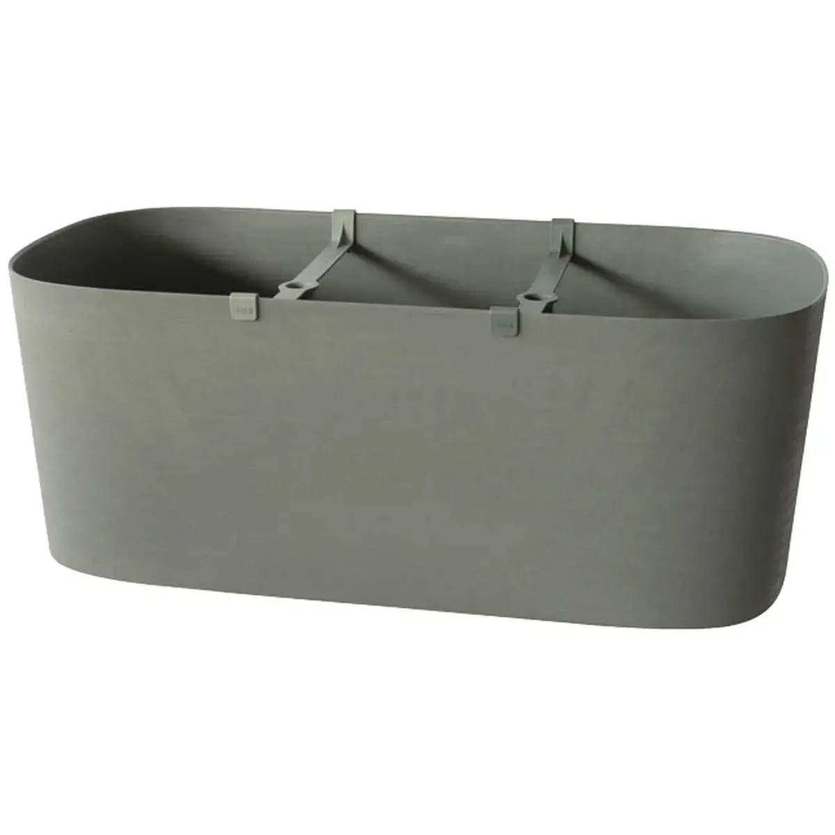 Jardinière 'Kos', largeur: 780 mm, fog grey - Tera