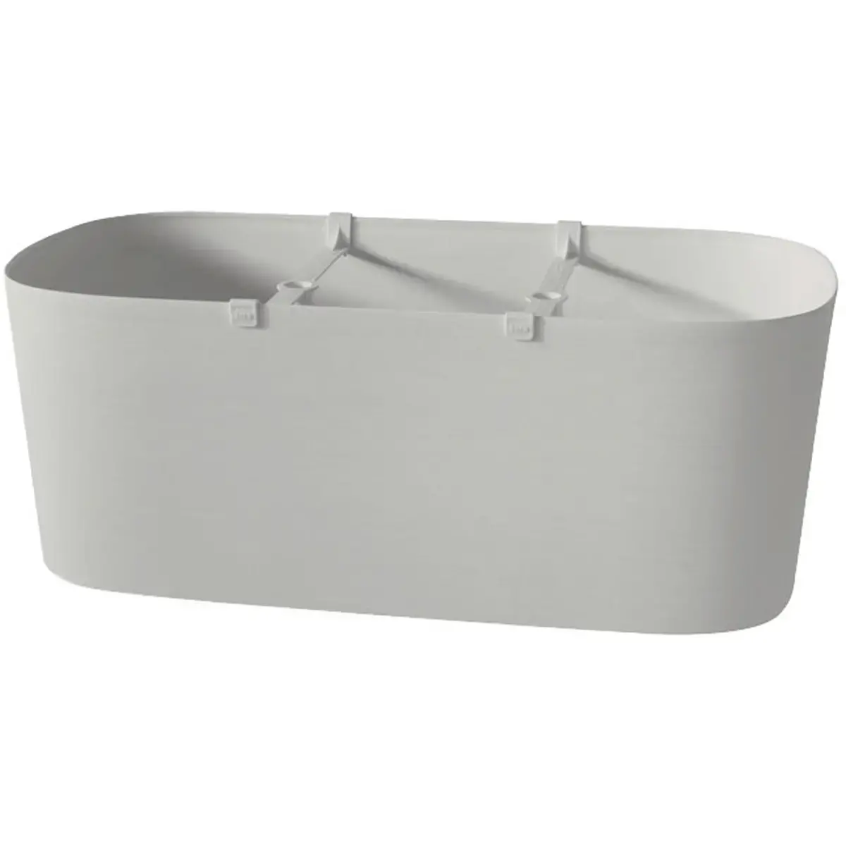 Jardinière 'Kos', largeur: 780 mm, fog grey - Tera