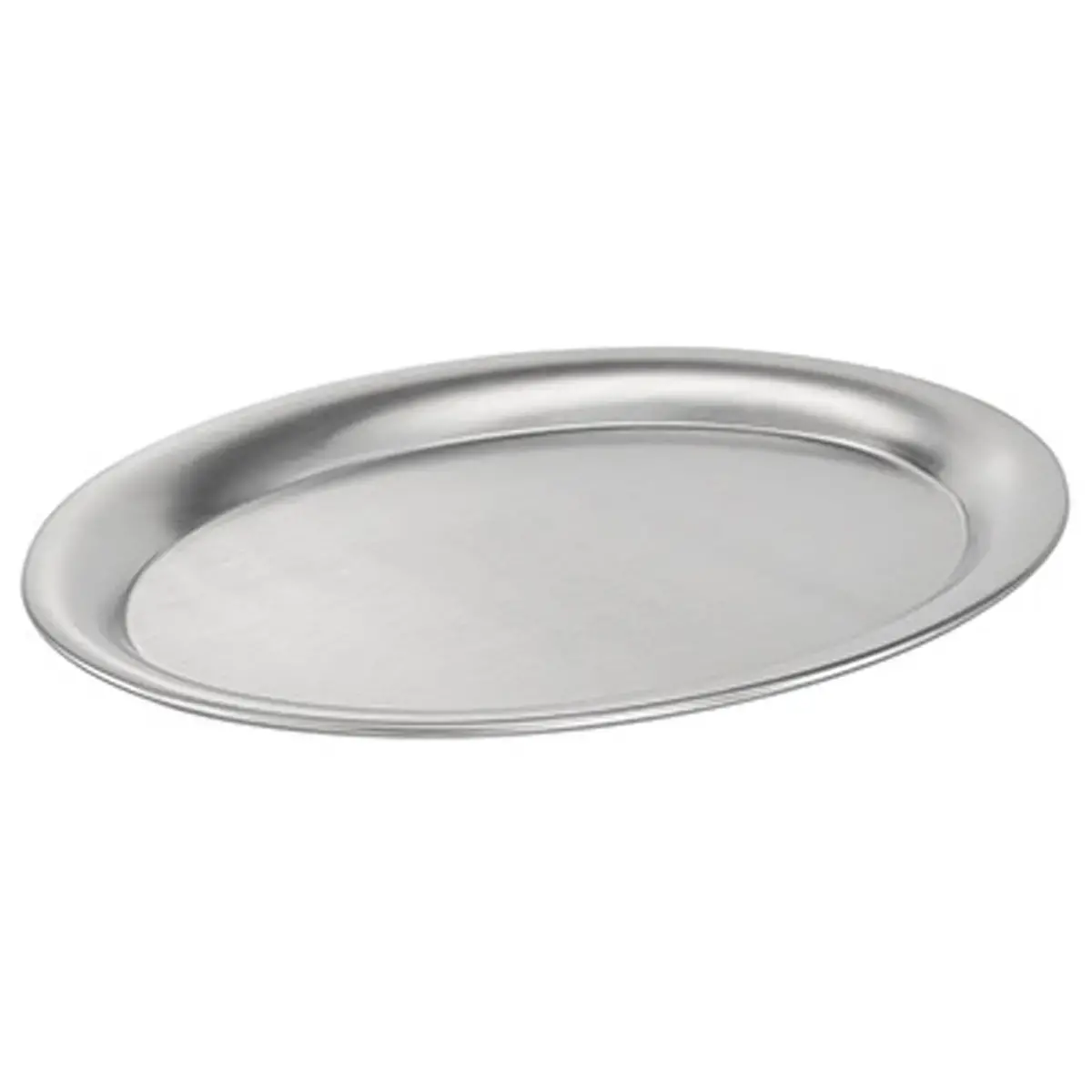 Plateau de service CAFE, ovale, acier inoxydable mat - Aps