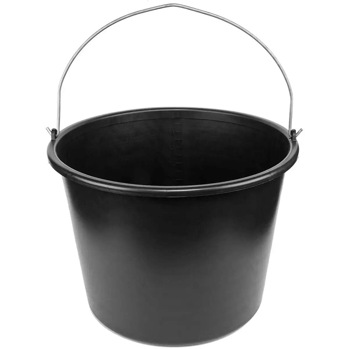 Seau, 16 litres, PVC, noir - Bradas