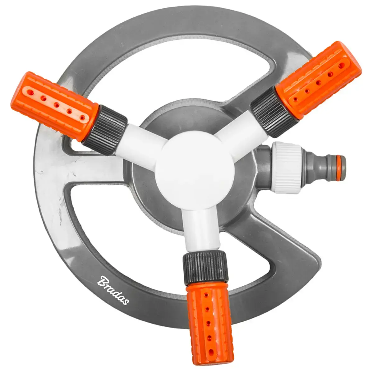 Arroseur à 3 branches WHITE LINE, gris/blanc/orange - Bradas