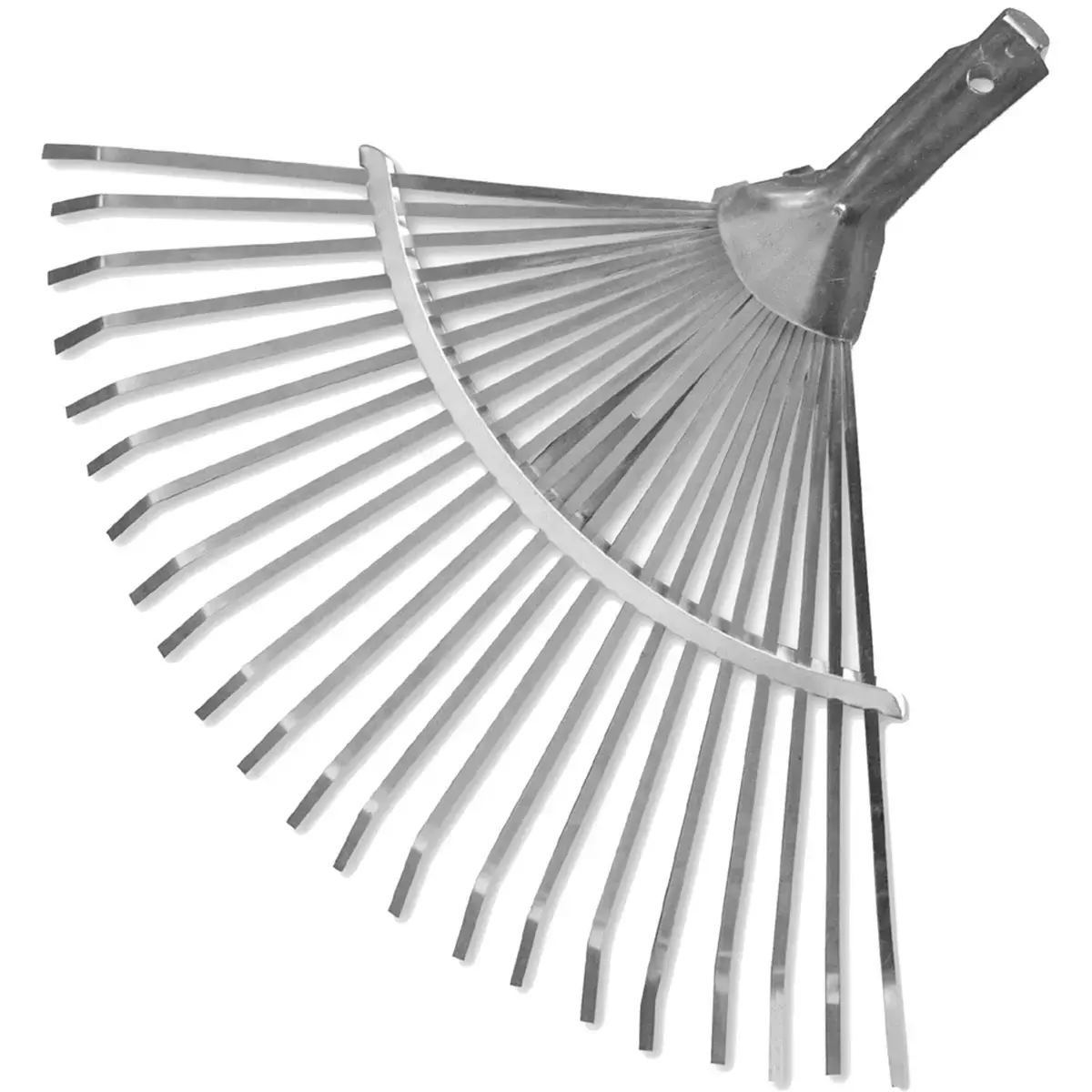 Balai &agrave; feuilles r&eacute;glable sans manche, en aluminium - Bradas 