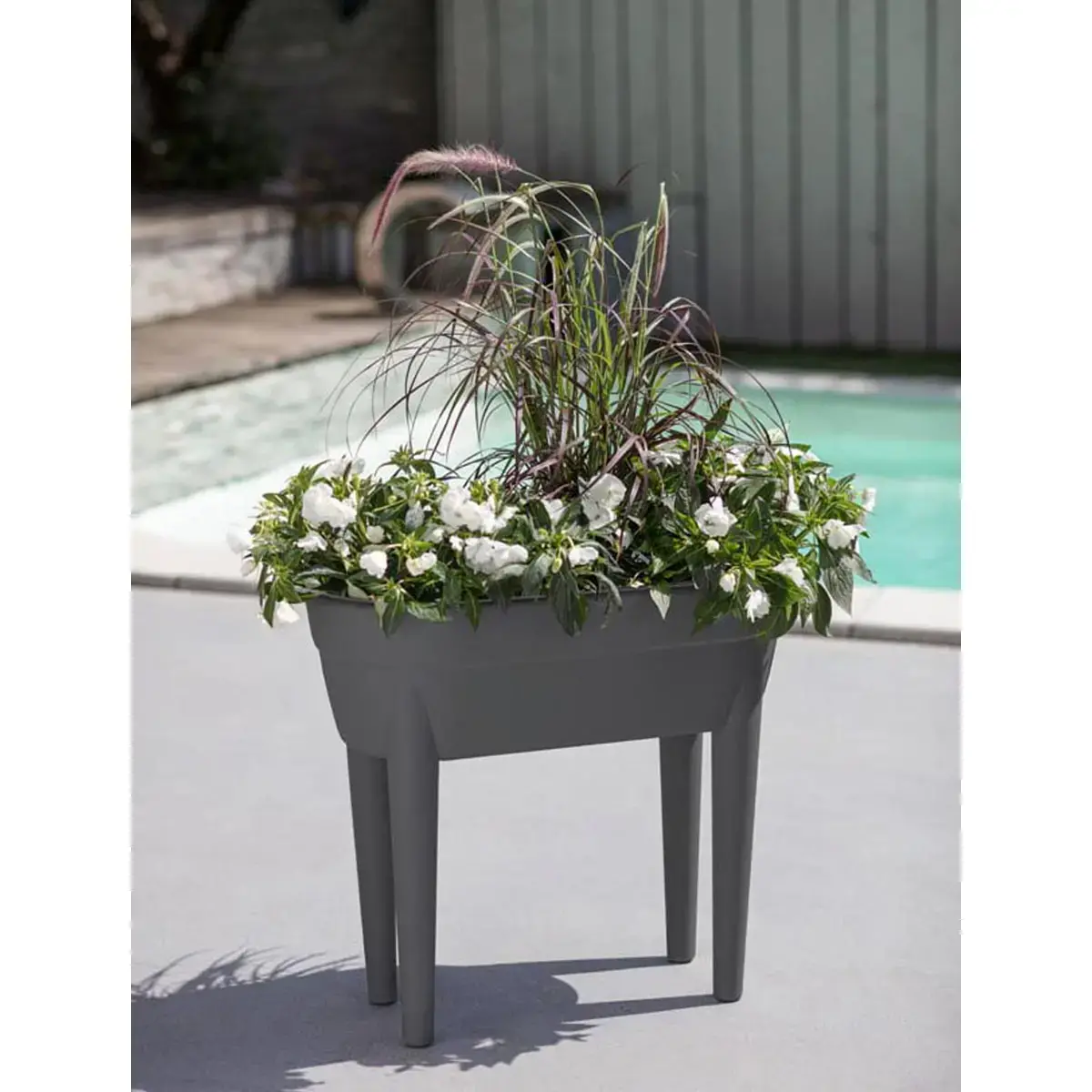 Jardini&egrave;re 'OSAKA', (L)780 x (H)680 mm, anthracite - Eda Fontaine 