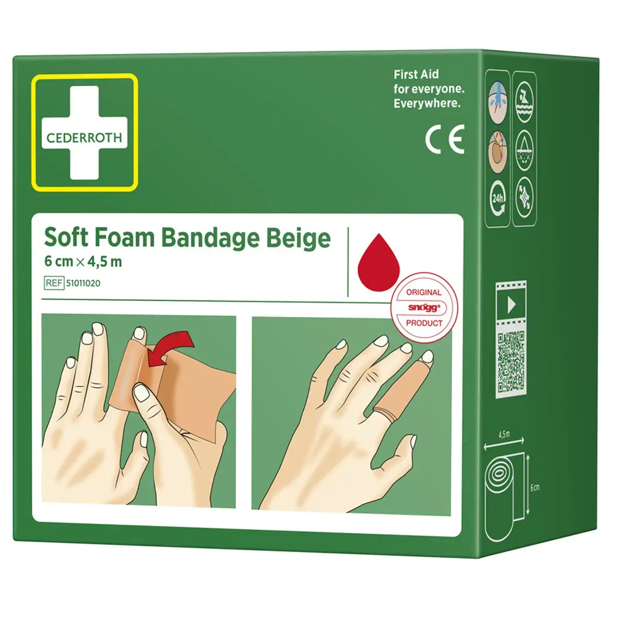 Pansement 'Soft Foam Bandage', beige - Cederroth 