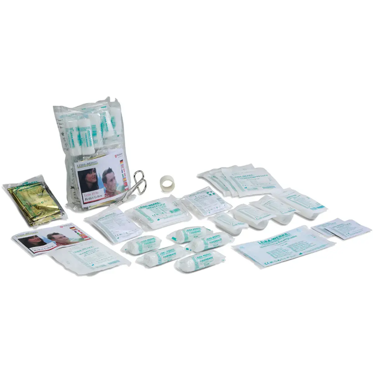 Recharge de premiers secours LEINA DIN 13164 en sachet aluminium - Leina-Werke