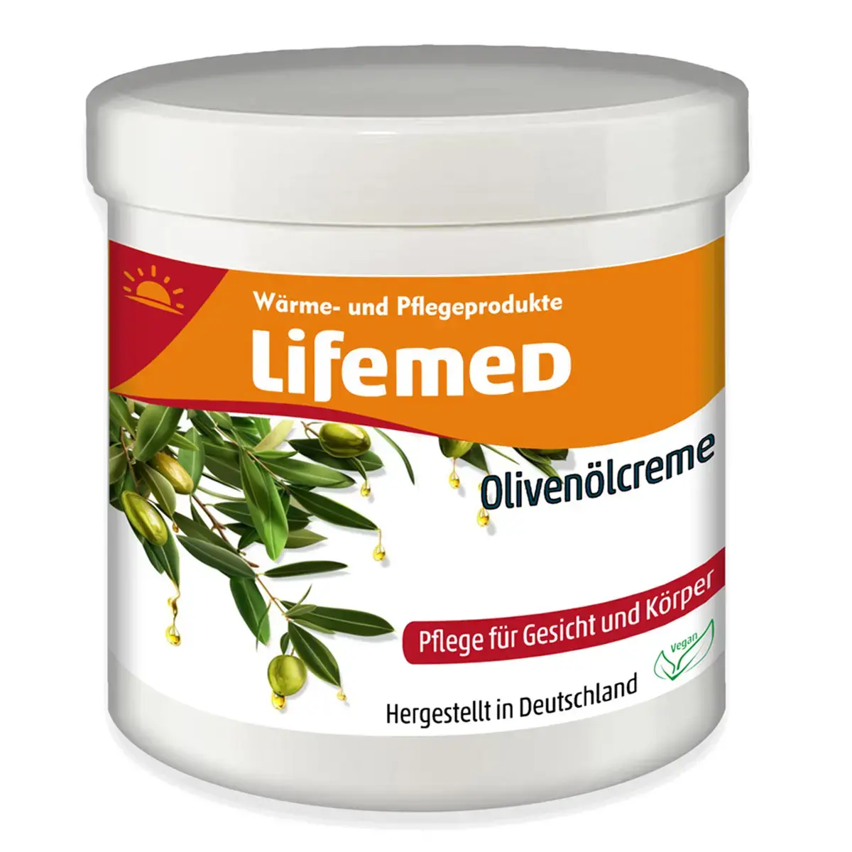 Crème à l'huile d'olive, pot de 250 ml - Lifemed