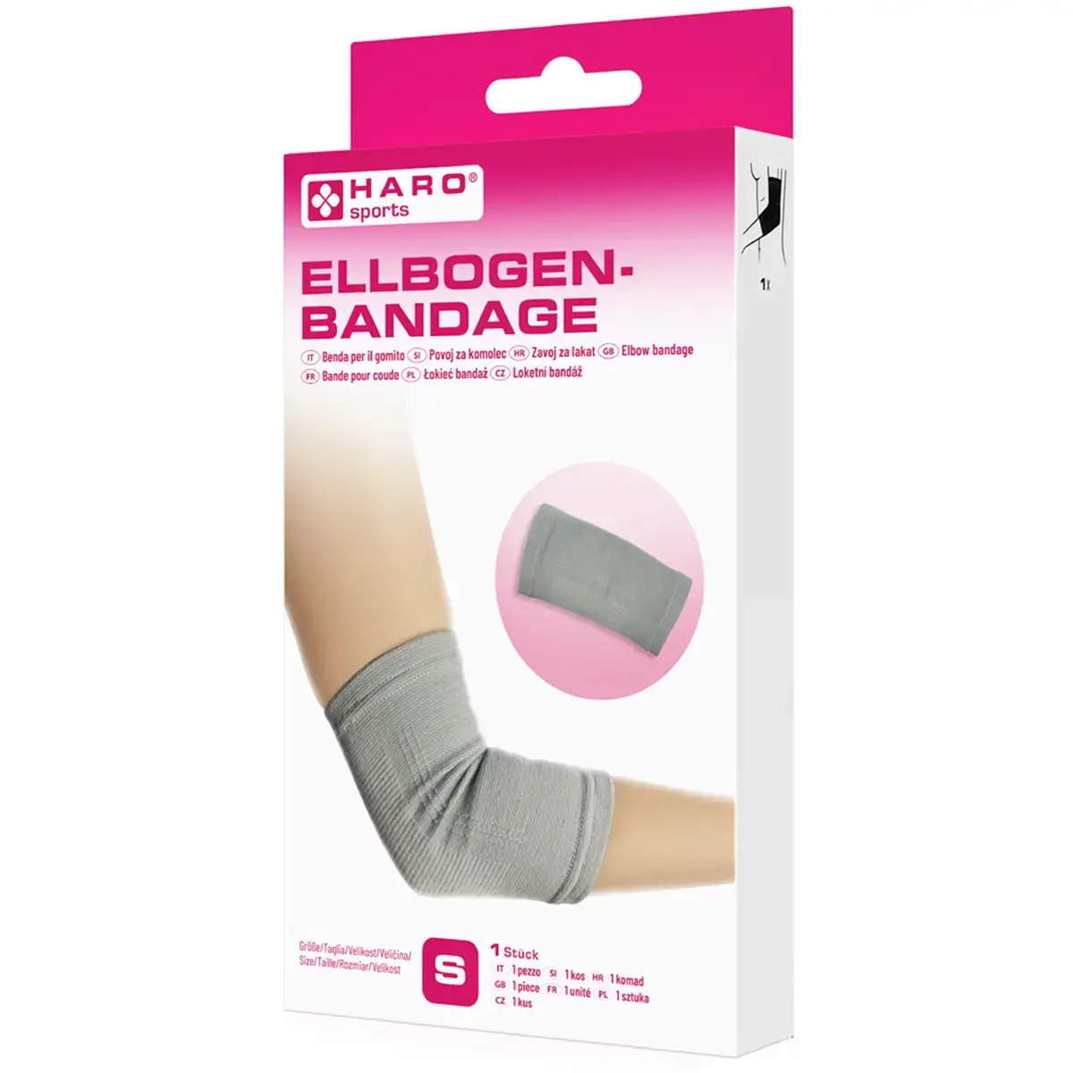 Bandage sportif 'Coude', taille: M, gris - Haro