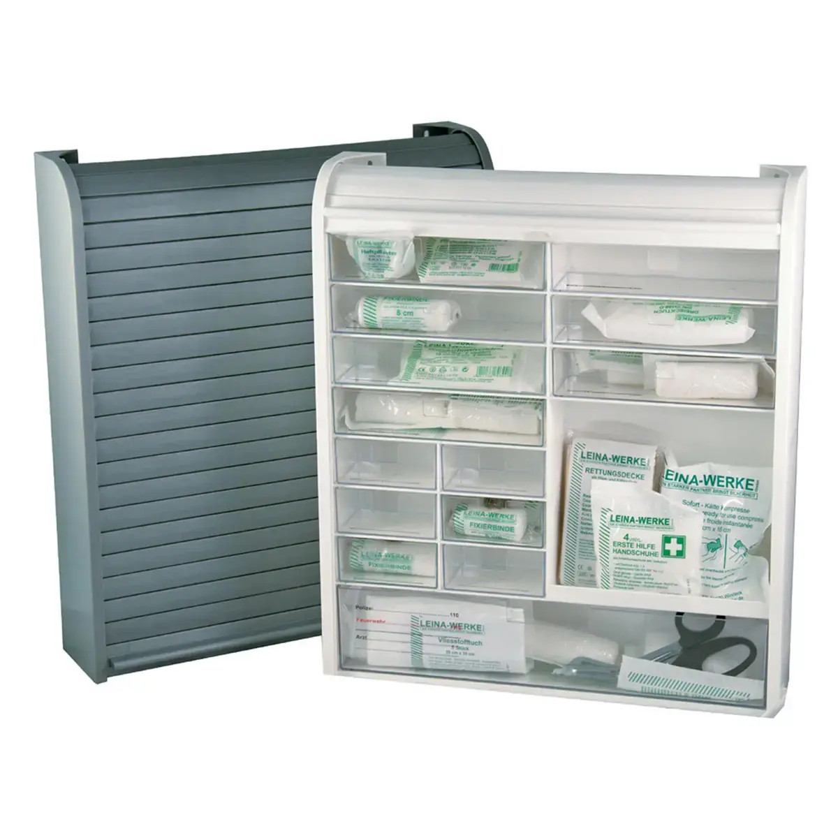 Armoire à pharmacie Sani Roll, sans contenu, blanc - Leina-Werke