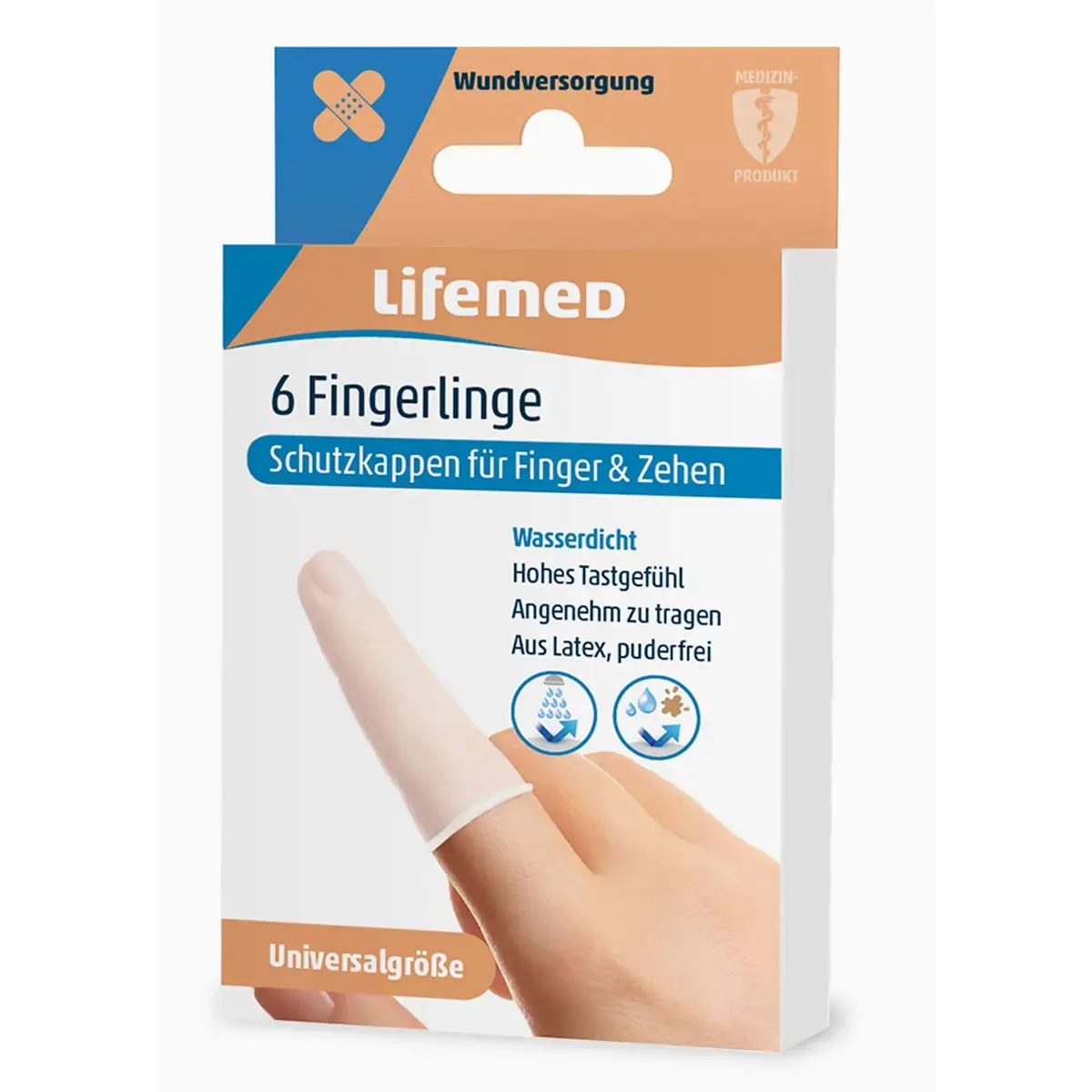 Doigtier, taille unique, transparent - Lifemed