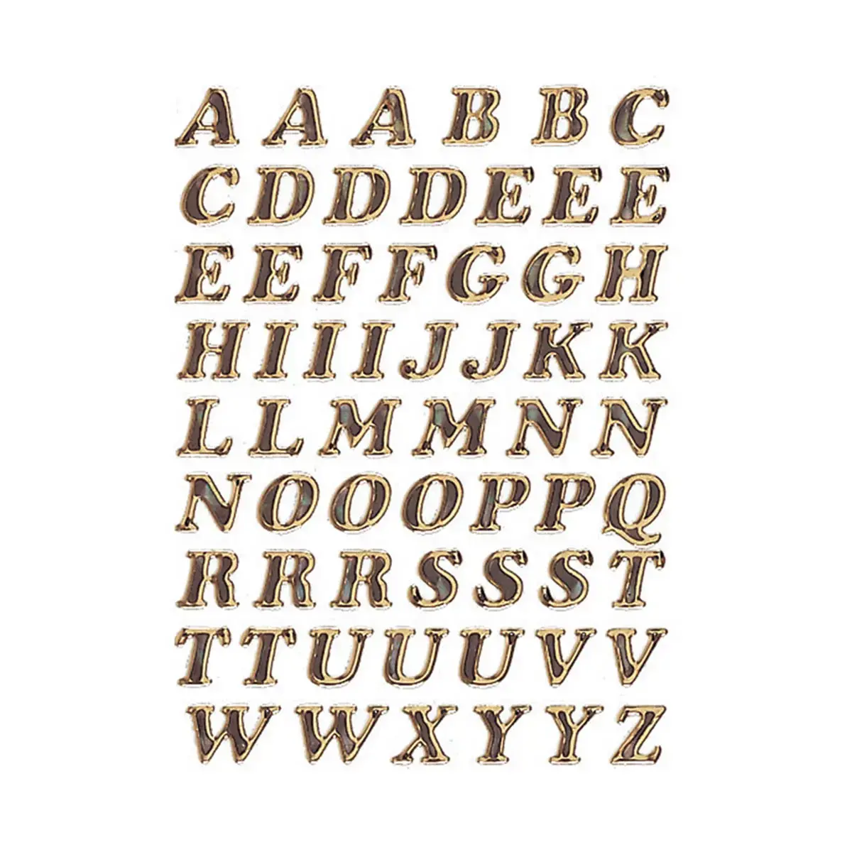 Lettres adhésives A-Z, film primastique, or, 8 mm - Herma