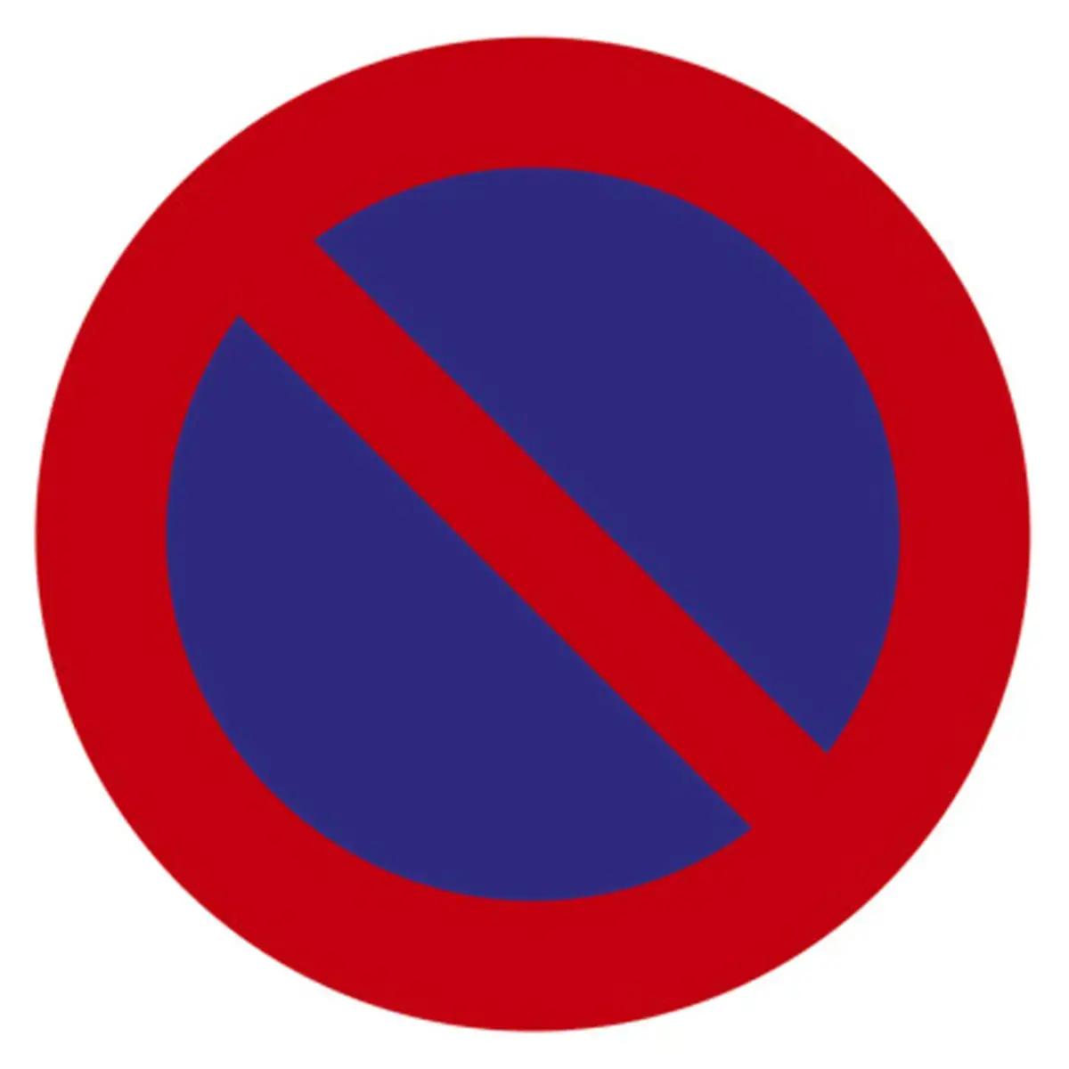 Plaque de signalisation 'stationnement interdit' - Exacompta