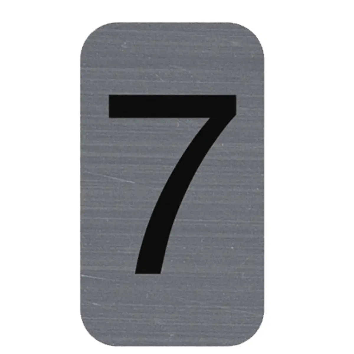Plaque de signalisation chiffres « 7 » - 25 x 44 mm - Exacompta