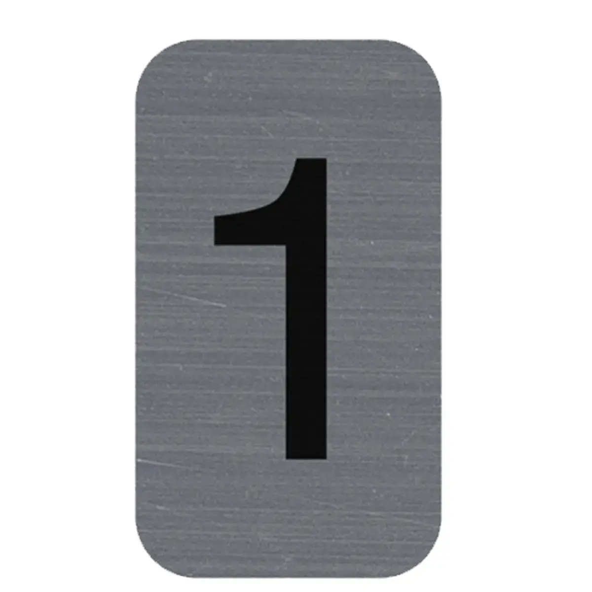 Plaque de signalisation chiffres &laquo; 6 &raquo; - 25 x 44 mm - Exacompta 