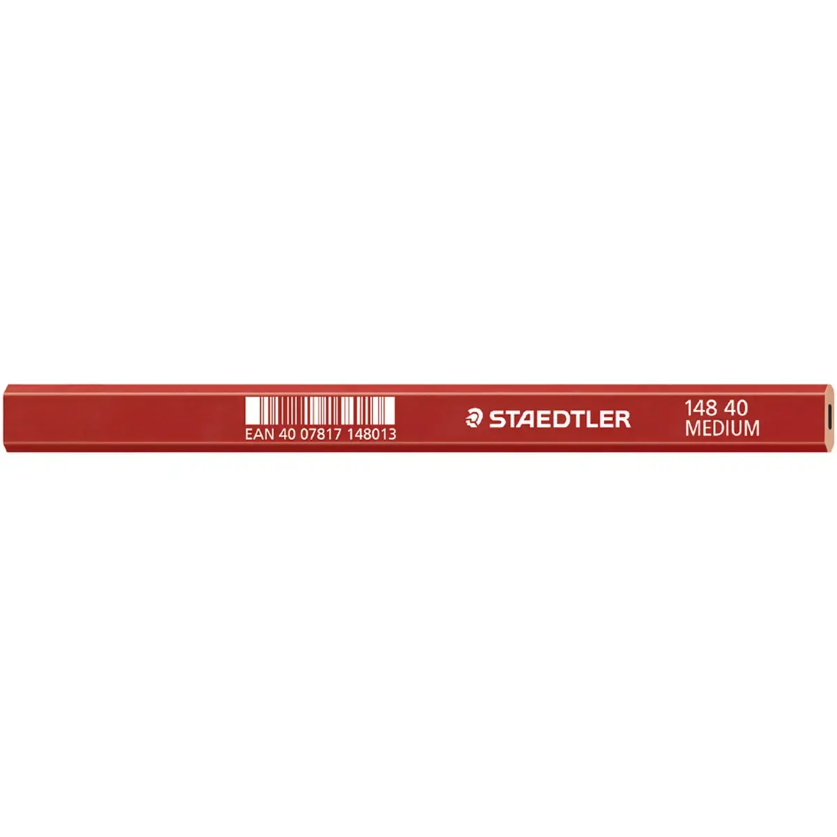 Crayon de charpentier 'moyen', ovale, marron rouge - Staedtler 
