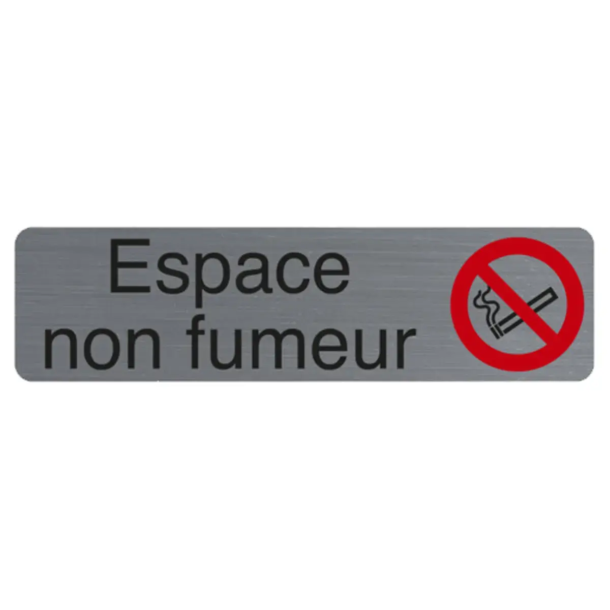 Plaque de signalisation 'Espace non fumeurs' - Exacompta 