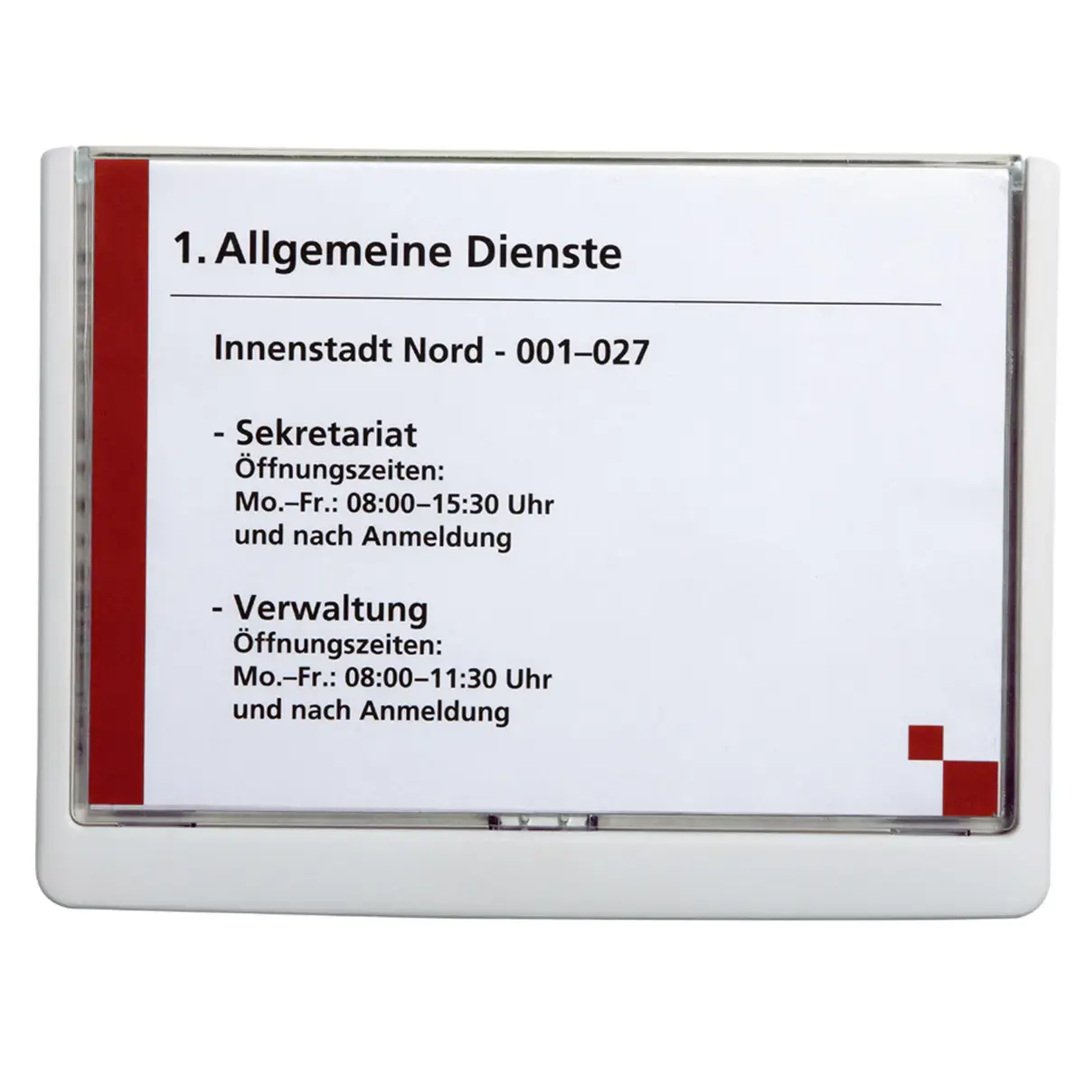 Plaque de porte CLICK SIGN, format A5, bleu foncé - Durable