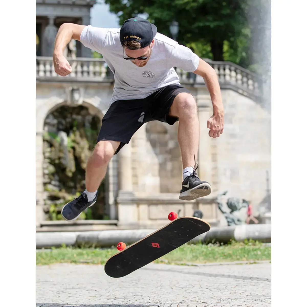 Skateboard 'Kicker 31' Red Parkour - Schildkr&ouml;t 