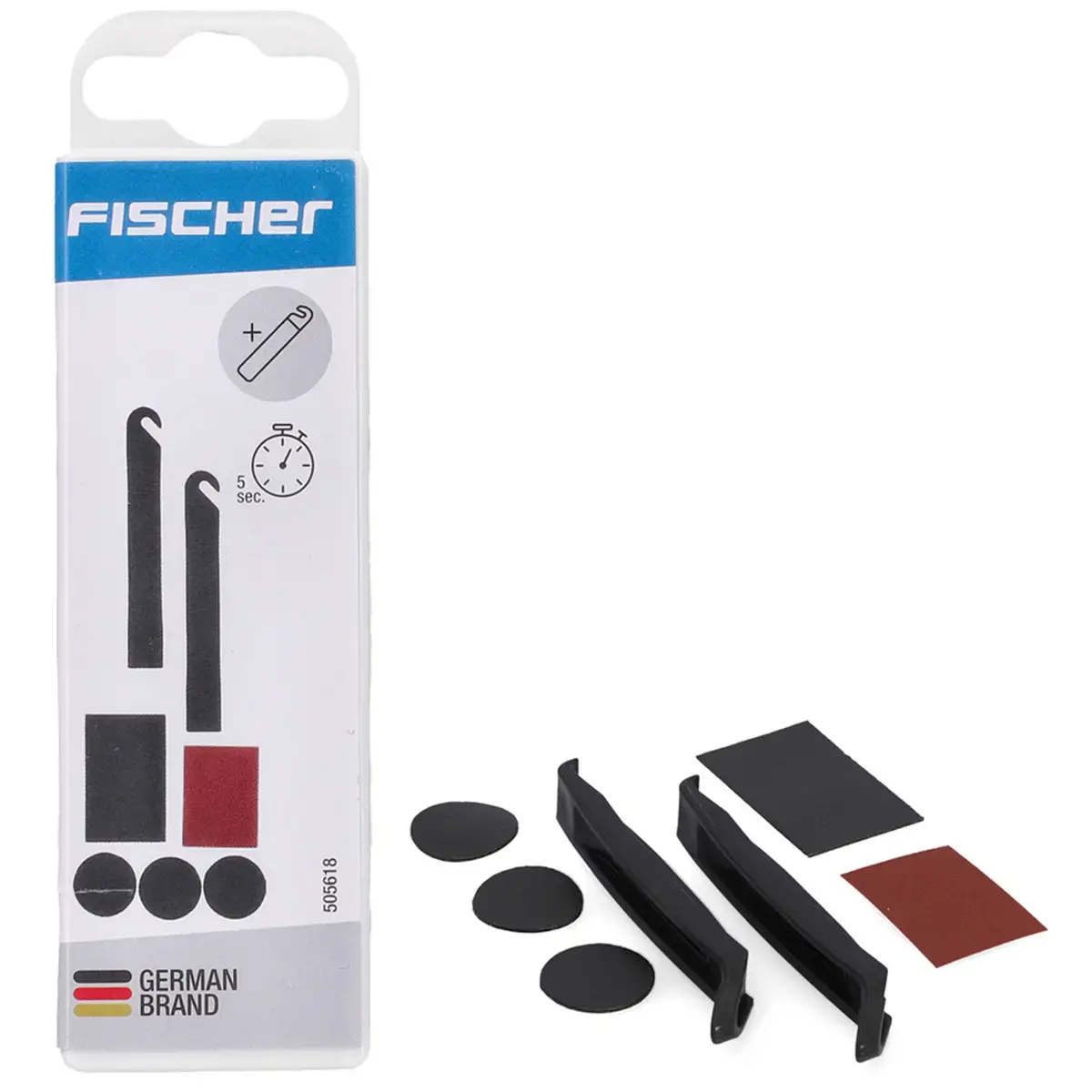 Kit de réparation rapide de crevaison, 7 pièces - Fischer