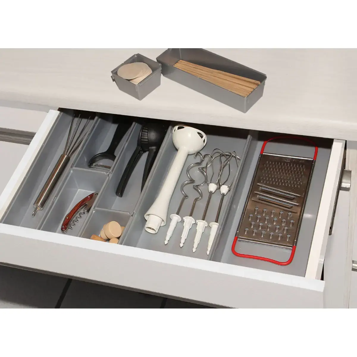 Compartiment pour tiroir, (L)80 x (P)380 x (H)50 mm - Keeeper