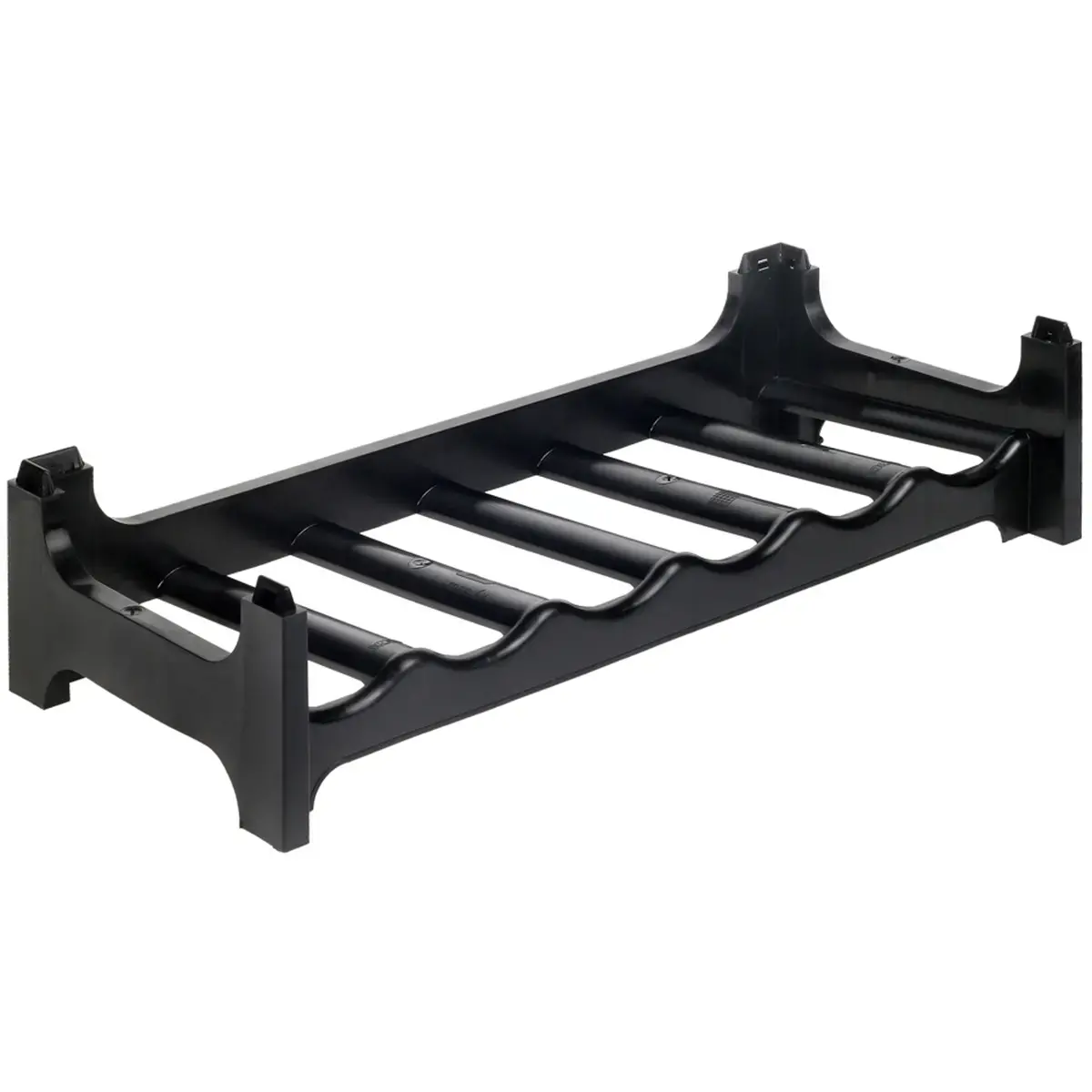 Porte-bouteilles 'rico', 6 compartiments, PP, noir - Keeeper