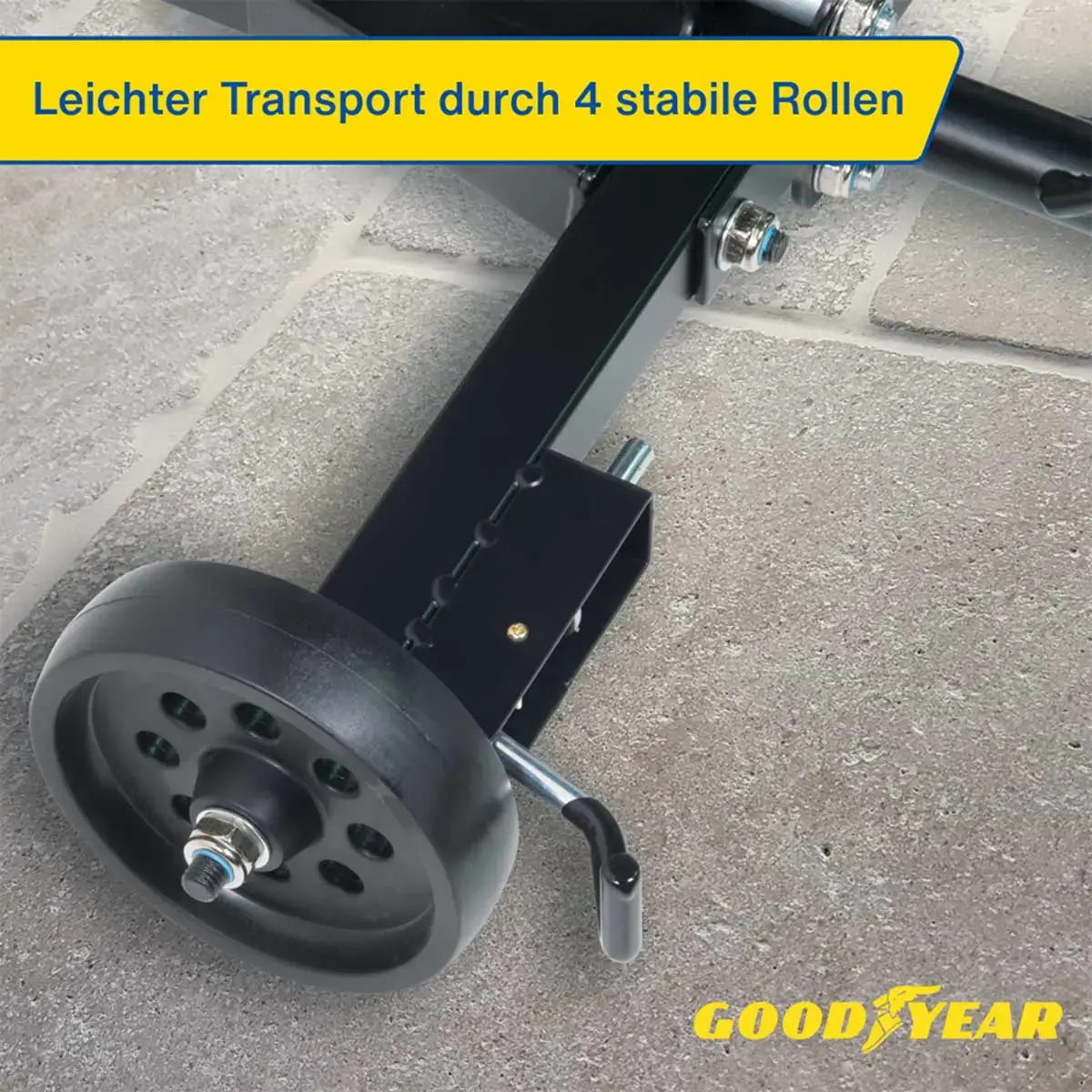 Support de rangement mobile pour 4 pneus/roues - Goodyear 