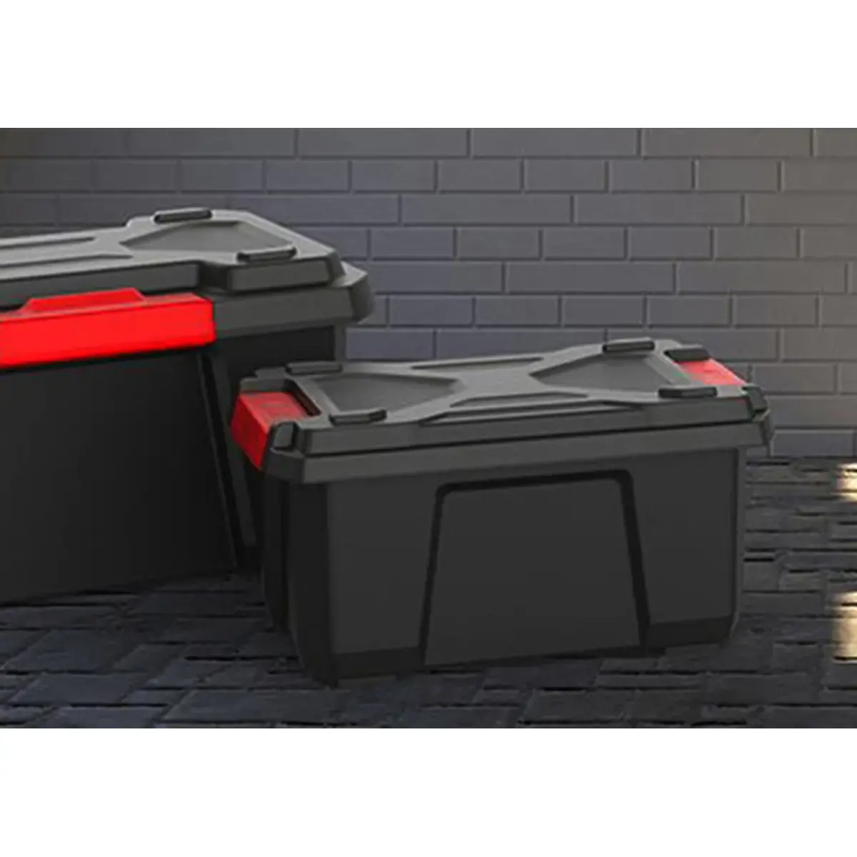 Boîte de rangement XPERT PRO, 40 litres, noir/rouge - Eda Fontaine