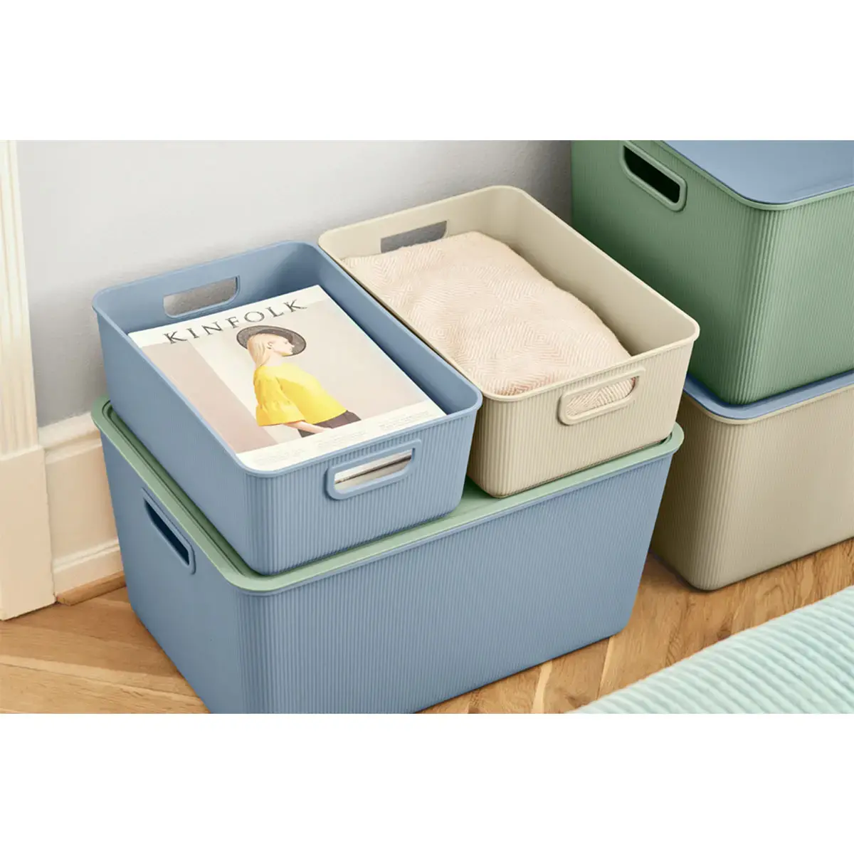 Couvercle pour boîte de rangement AKITA STORAGE M, vert - Nhg