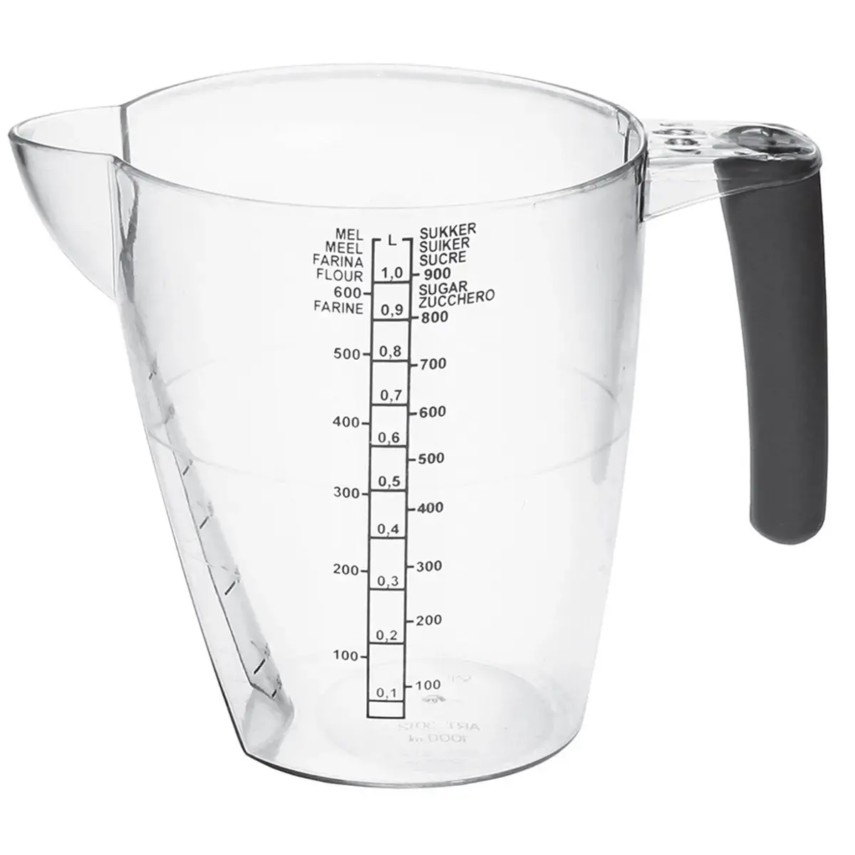 Pichet mesureur, 0,5 litre, transparent - Plast Team 