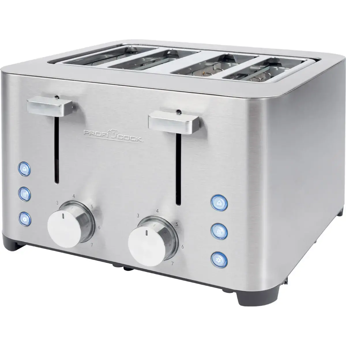 Grille-pain 4 tranches PC-TA 1252, acier inox - Profi Cook 