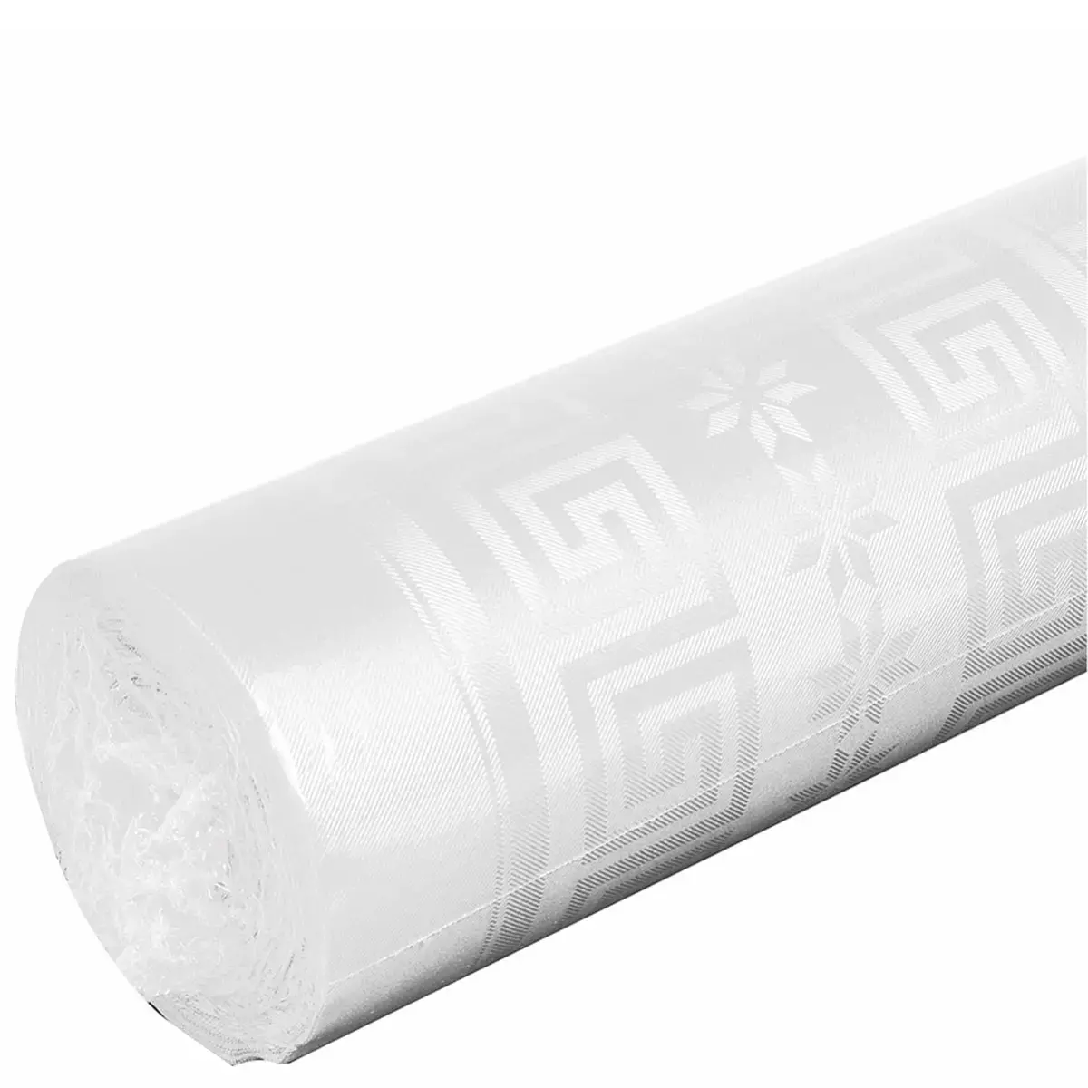 Nappe en papier damassé, (l)1,18 x (L)25 m, blanc - Pronappe