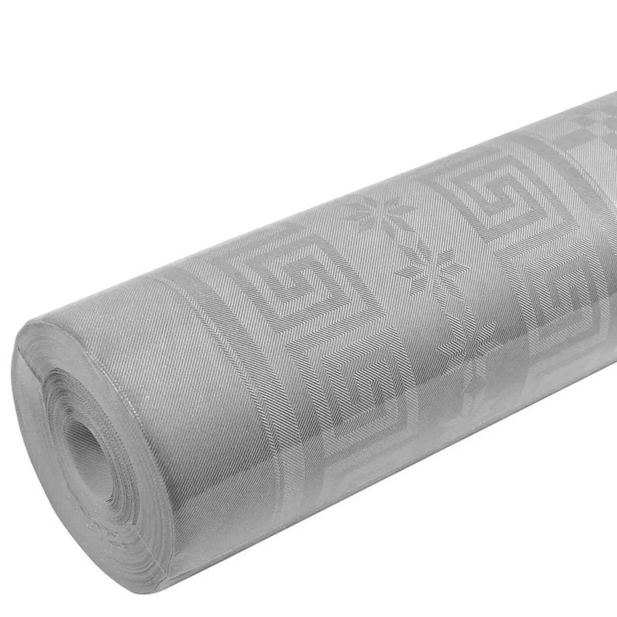 Nappe en papier damassé, (l)1,18 x (L)25 m, blanc - Pronappe