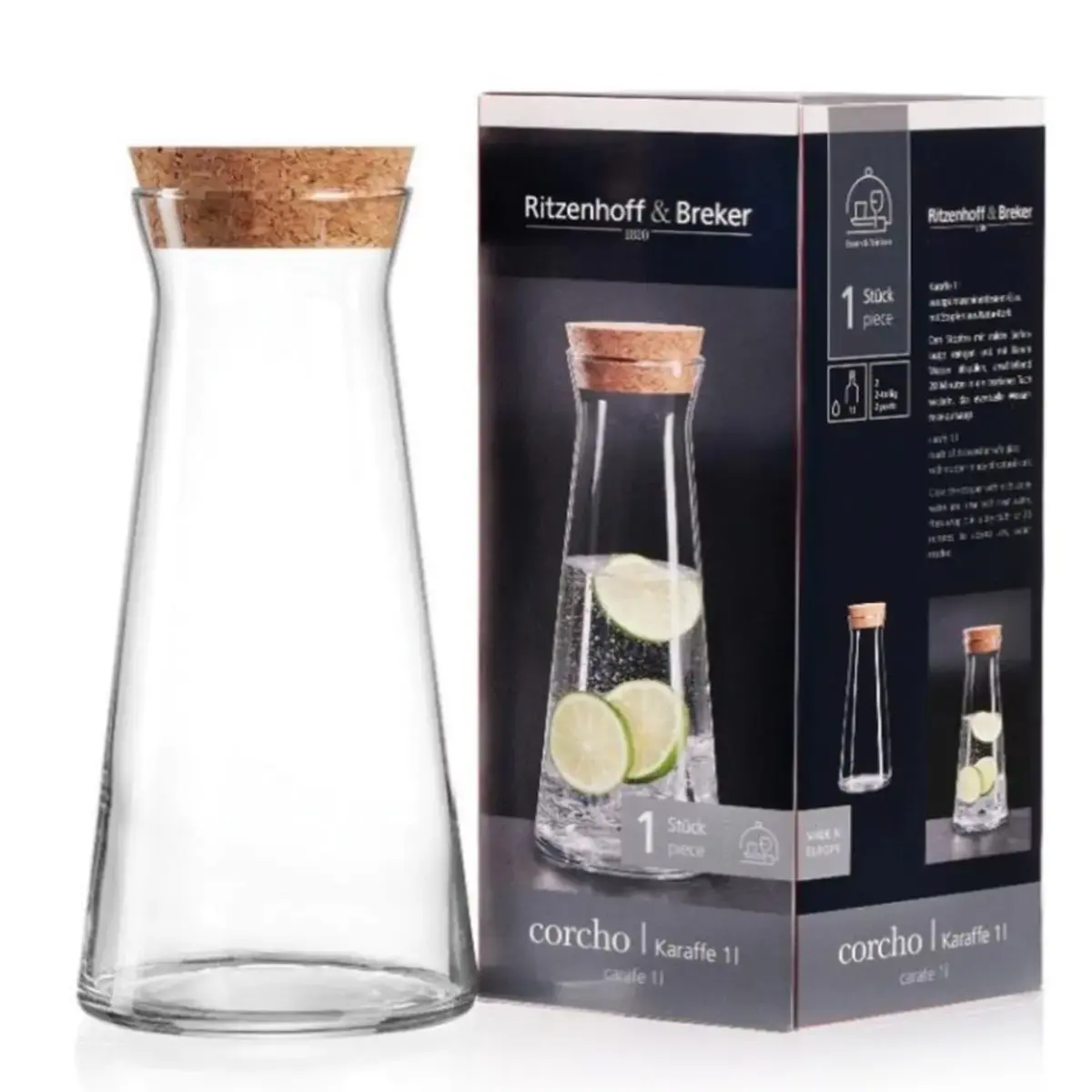 Carafe en verre CORCHO, 1 l - Ritzenhoff & Breker