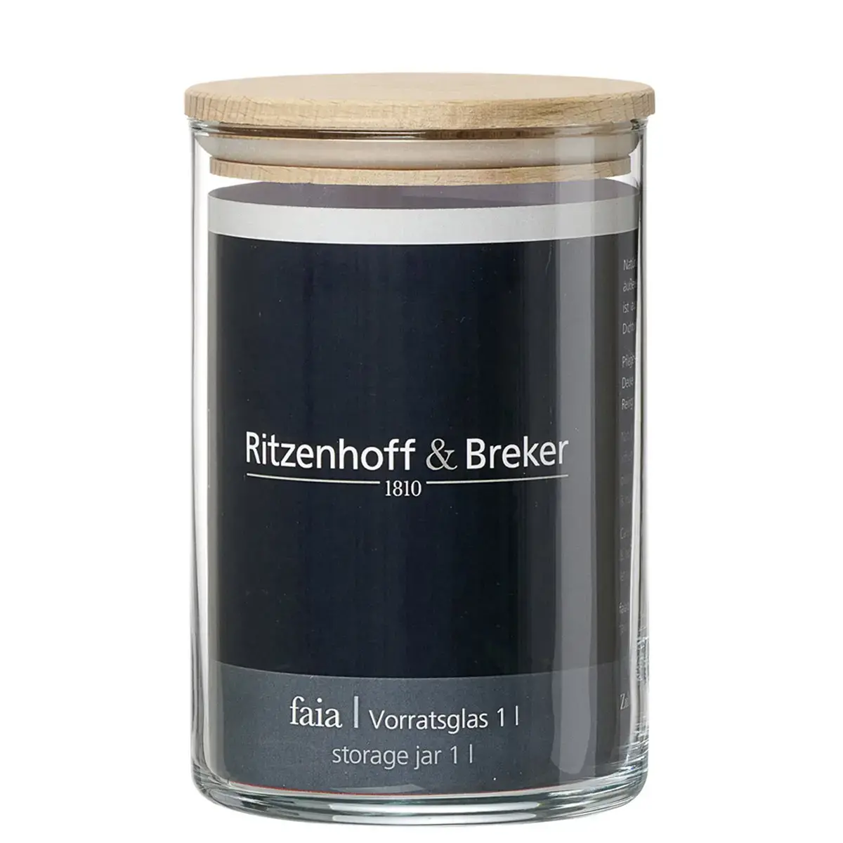 Bocal FAIA, rond, 1,3 litre - Ritzenhoff & Breker