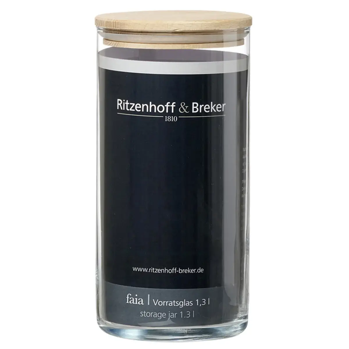 Bocal FAIA, rond, 1,3 litre - Ritzenhoff & Breker