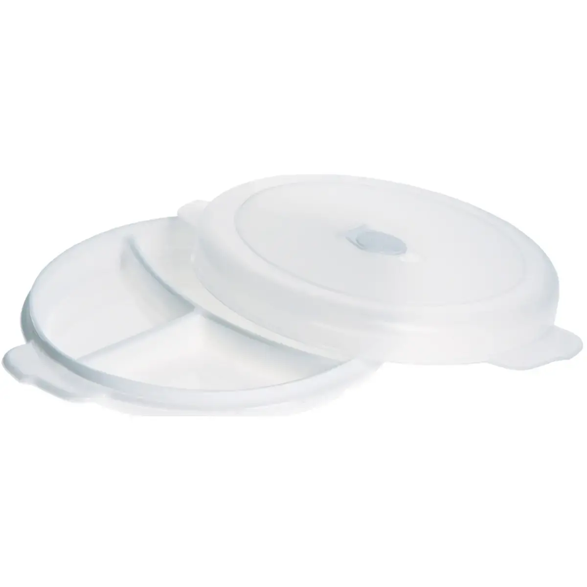 Assiette à micro-ondes Micro, 3 compartiments - Plast Team