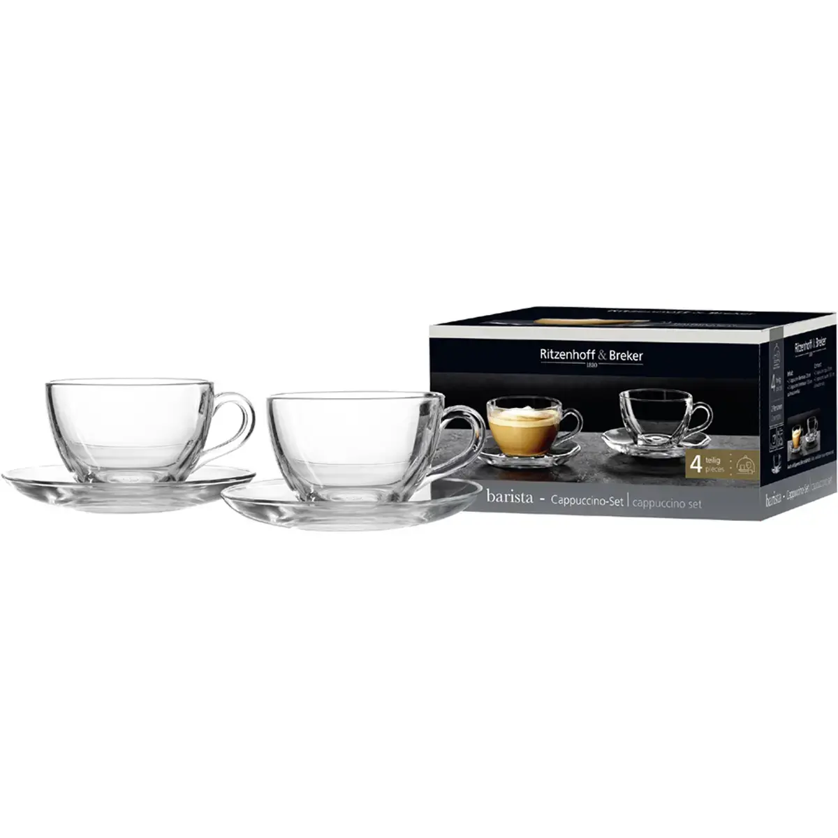 Service à capuccino BARISTA, 4 pièces - Ritzenhoff & Breker