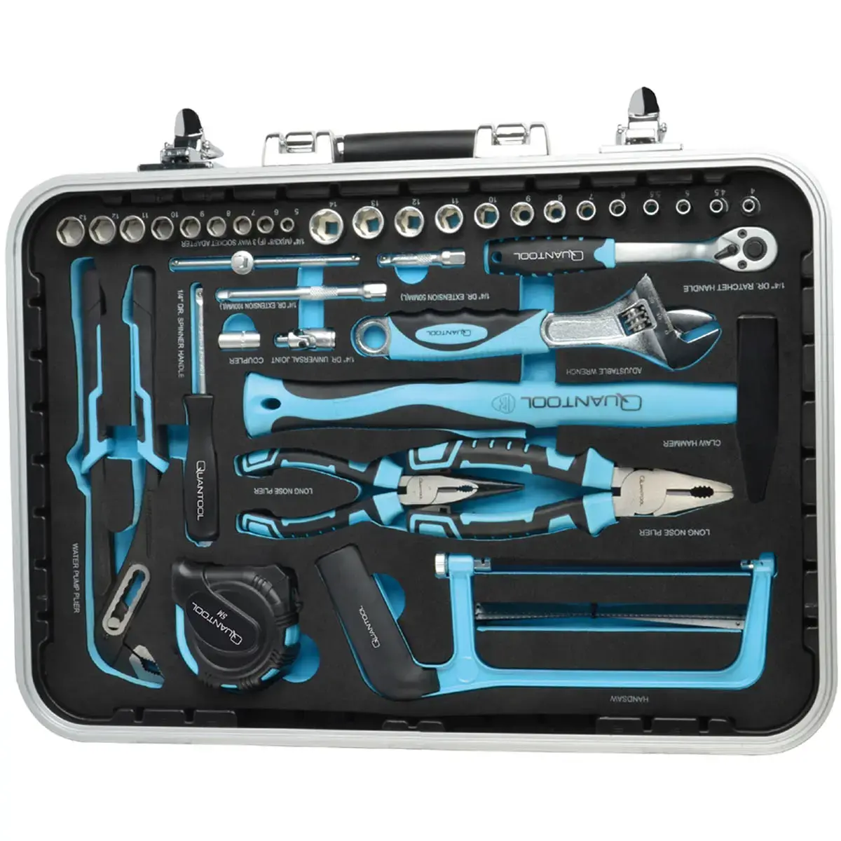 Jeu d'outils, mallette de 98 pièces - Quantool