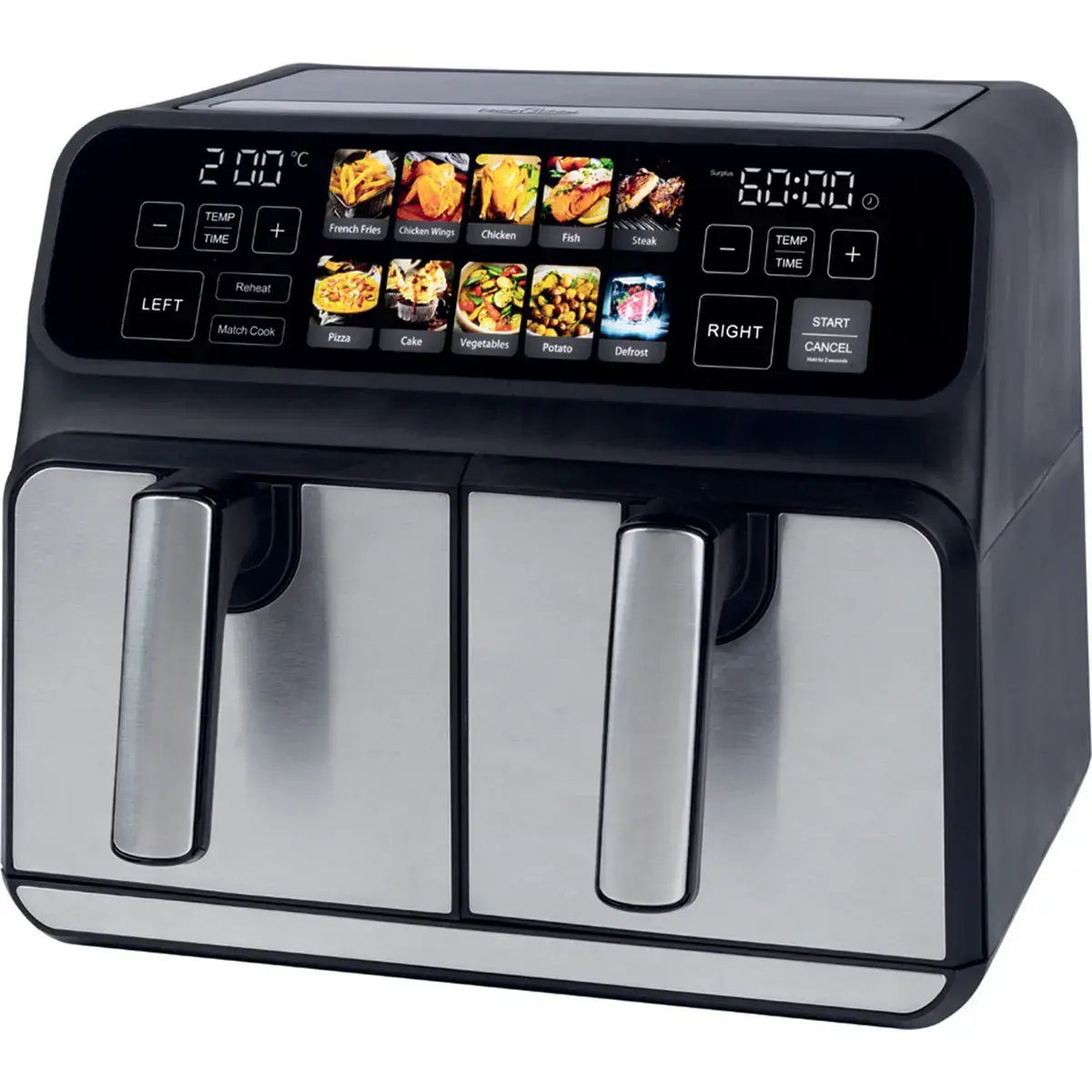 Friteuse double bac à air chaud PC-FR 1287 H - Profi Cook