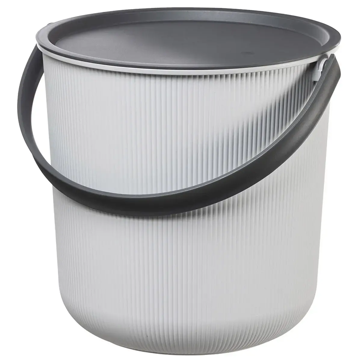 Seau de rangement AKITA, 53 litres, gris nuage - Plast Team