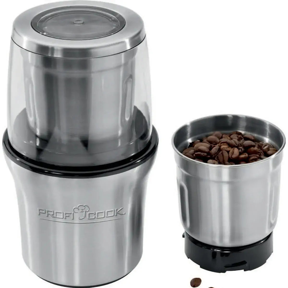 Moulin à café PC-KSW 1021, argent - Profi Cook