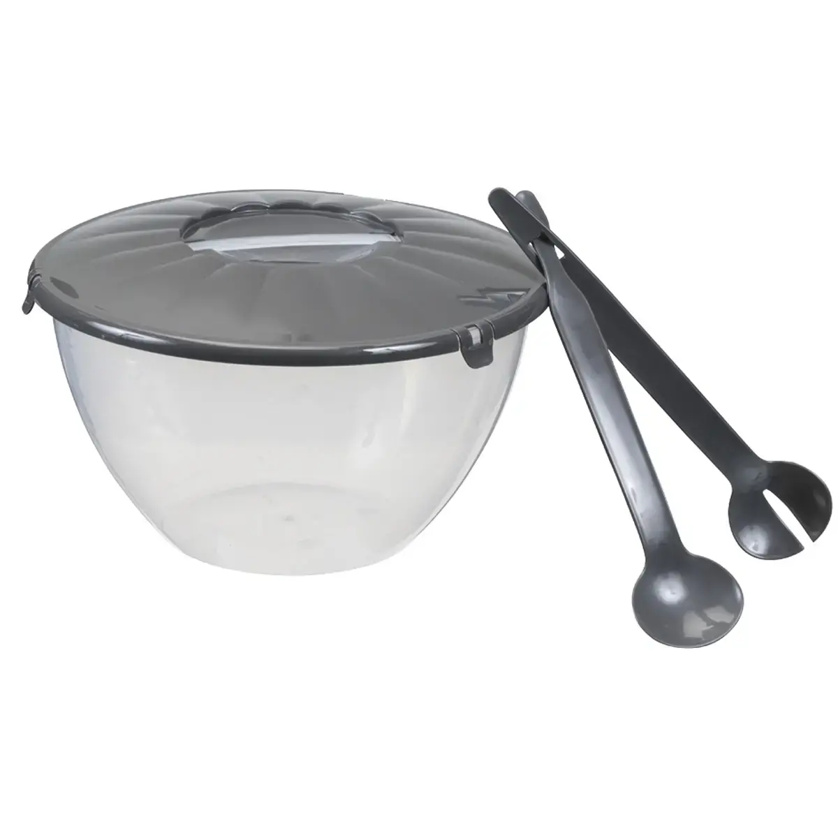 Saladier avec couverts &agrave; salade, 7 litres - Plast Team 