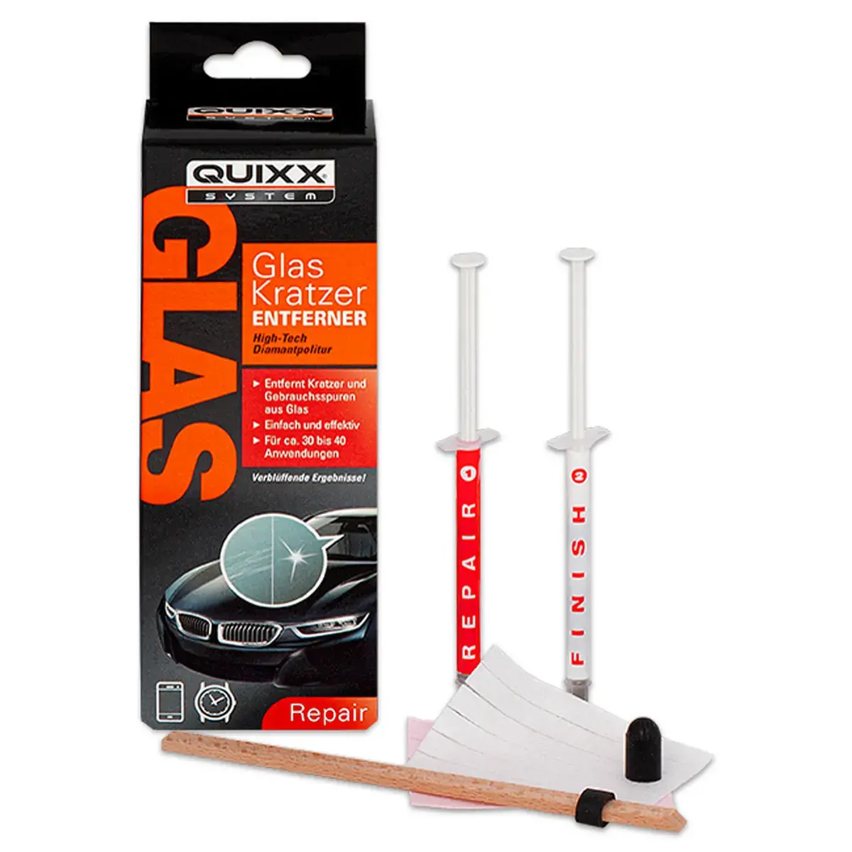 Efface-rayures, pour surfaces en vitre, 5 pièces - Quixx
