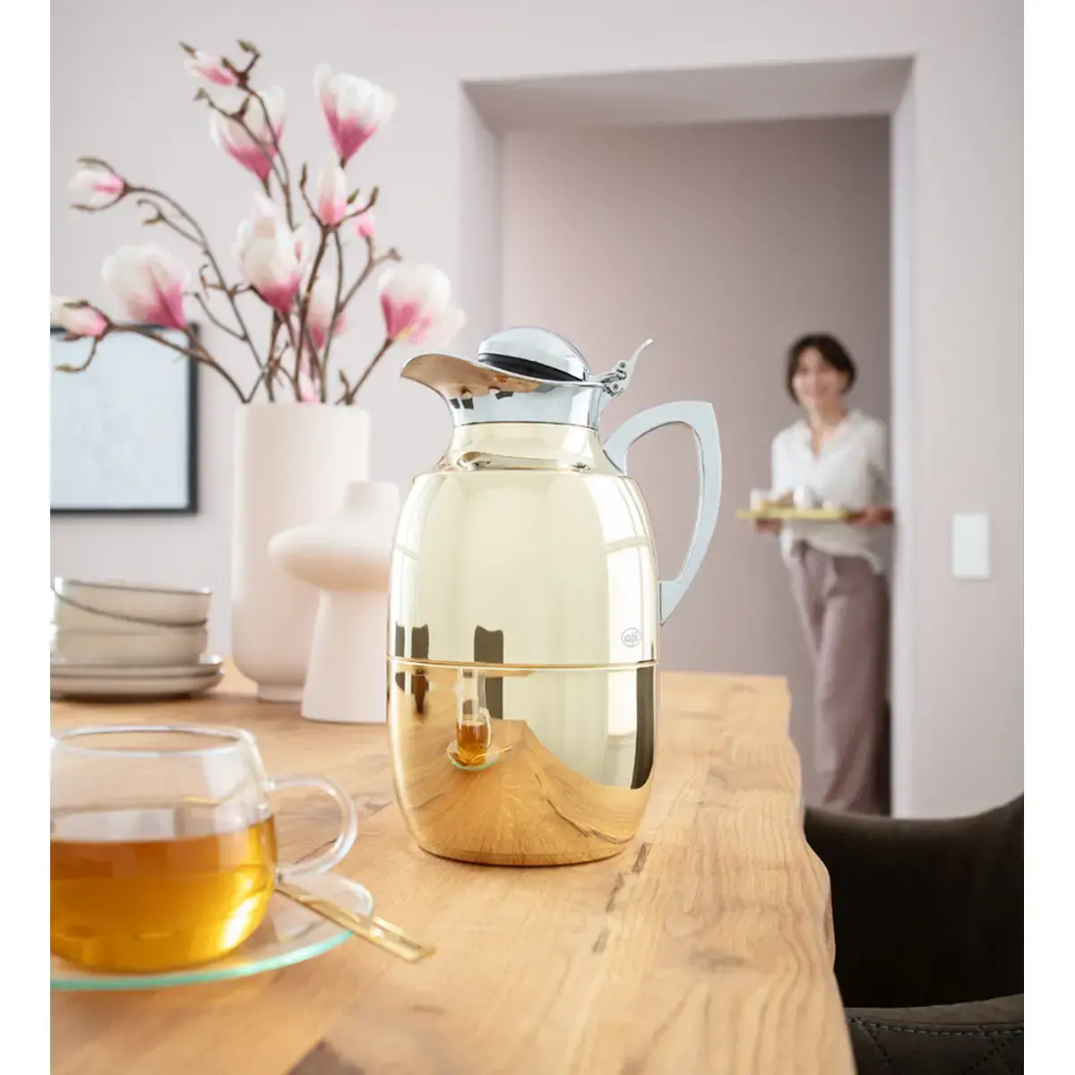 Pichet isotherme JUWEL, 1 litre, inox plaqué, or - Alfi