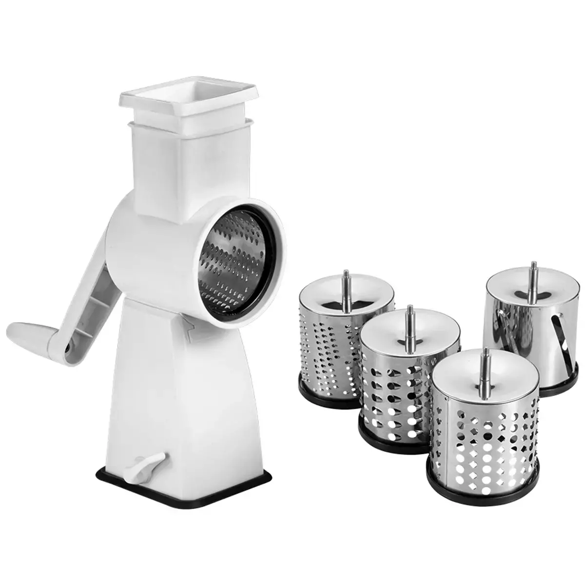Mandoline Flash, 4 inserts, blanc/inox - Metaltex 